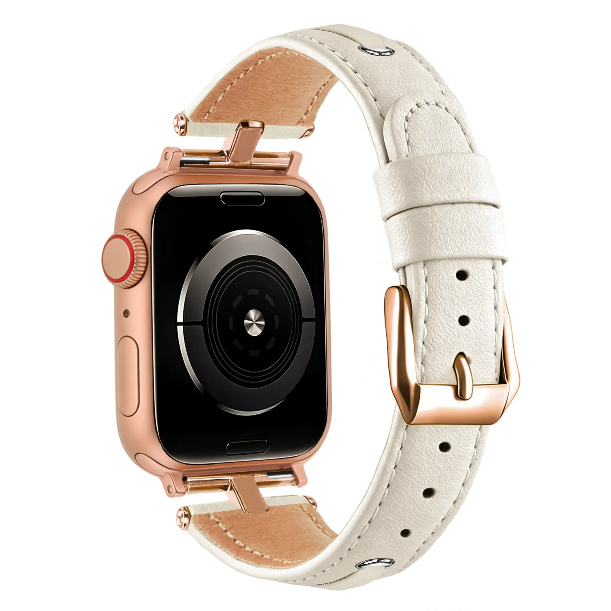 Bandz Bracelet cuir 'T-belt' Apple Watch (beige)