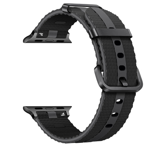 Bracelet active silicone Apple Watch (noir)