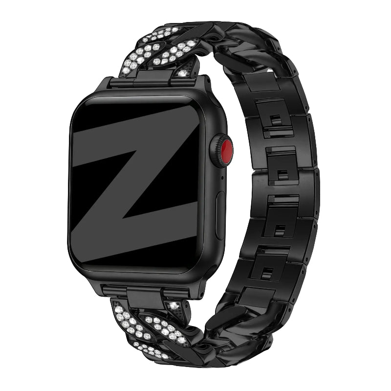apple watch diamond band black