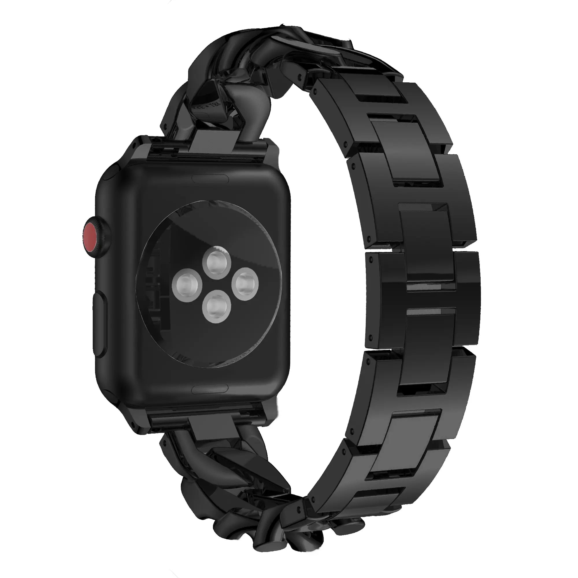 Bandz Apple Watch Chain Diamond Strap (Black)