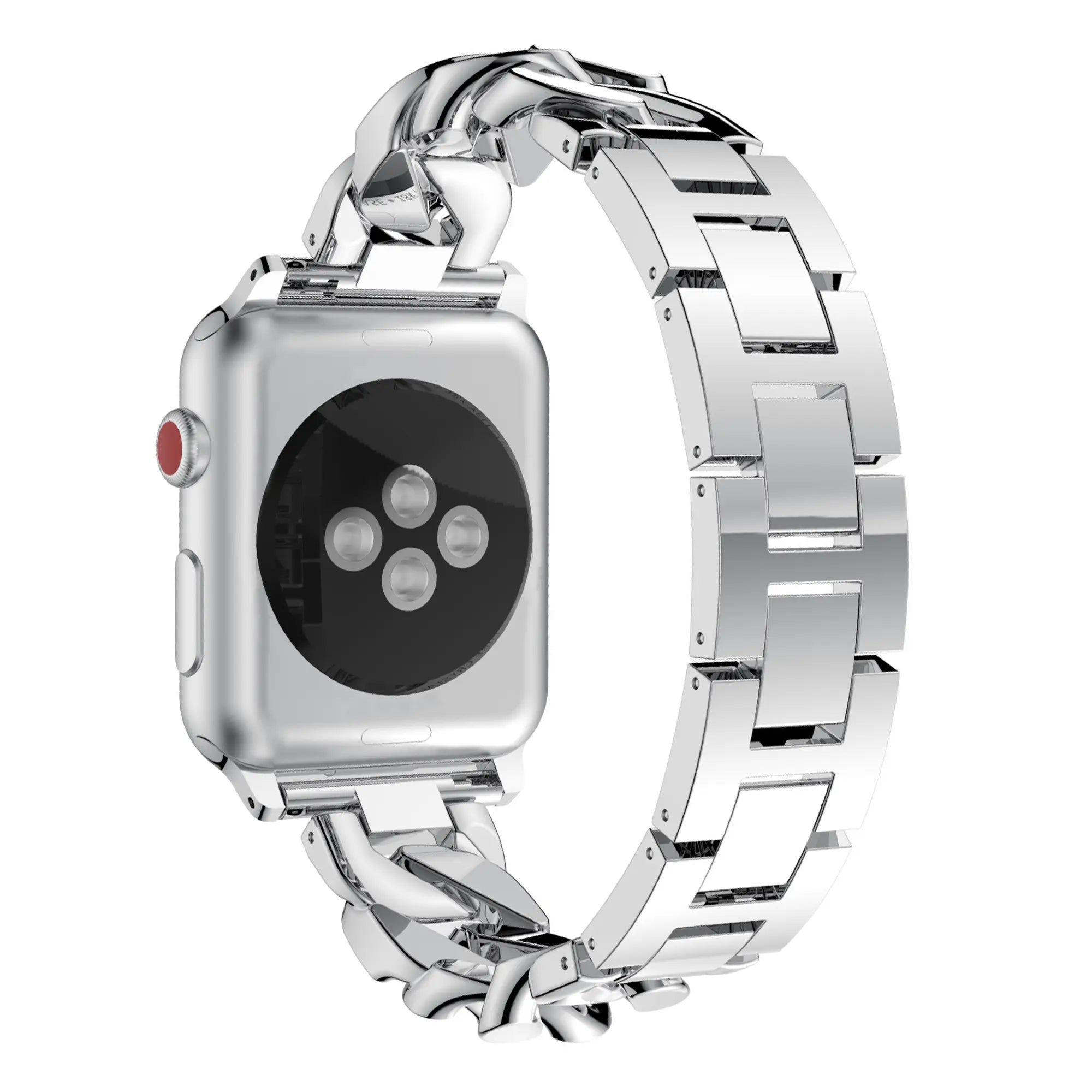 Bandz Bracelet chain diamond Apple Watch (argent)