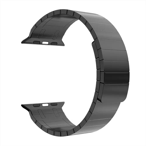 Bracelet acier magnétique premium Apple Watch (noir)