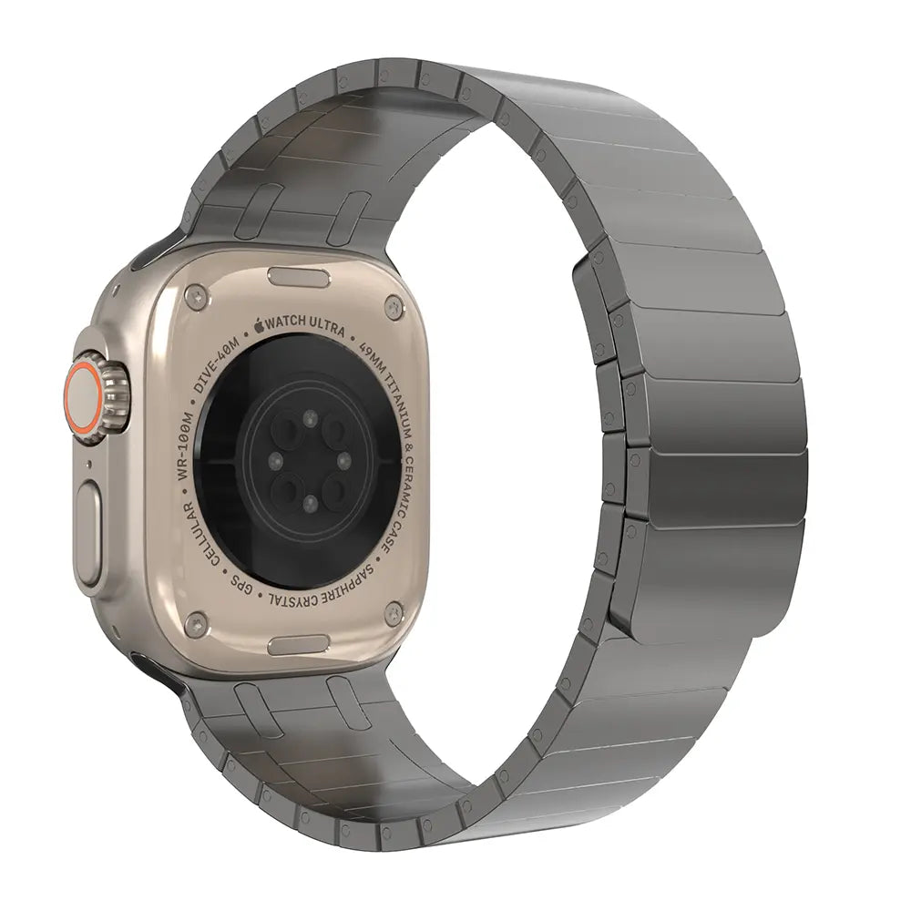 Apple Watch Premium Magnetic Steel Strap (Titanium Grey)