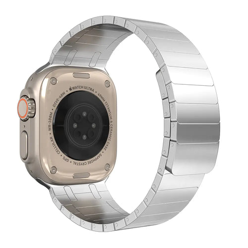 Apple Watch Premium Magnetic Steel Strap (Silver)