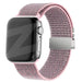 Bandz Apple Watch Nylon Strap 'Classic' with P-Buckle (Grey/Pink)