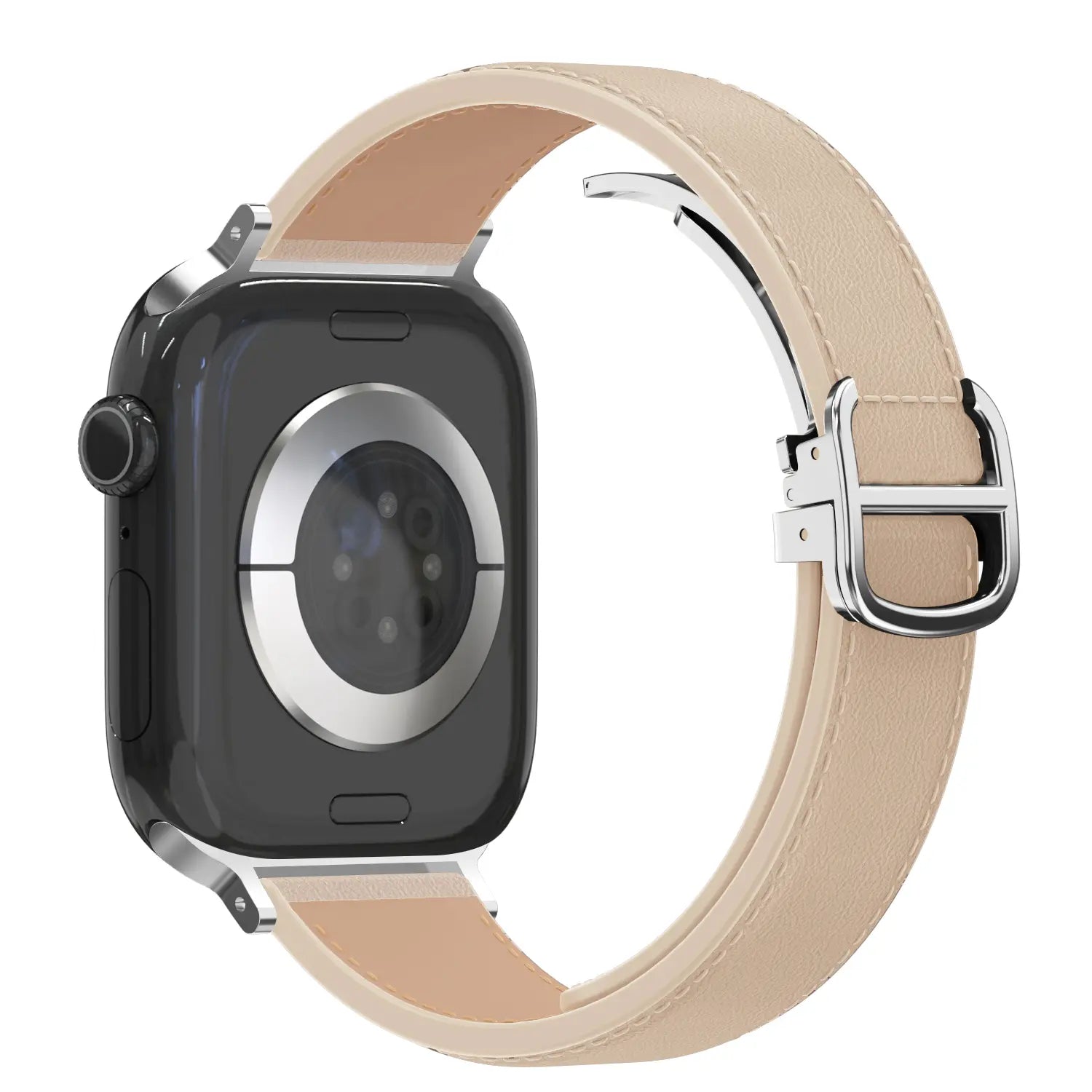 Bandz Bracelet cuir 'D-Type' Apple Watch (beige)