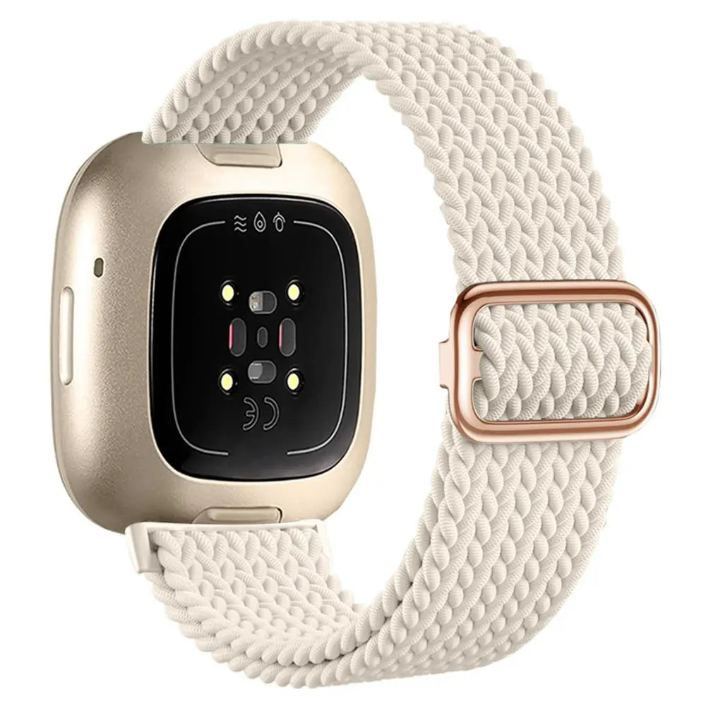 Fitbit Versa 3 Adjustable Woven Strap (Beige)