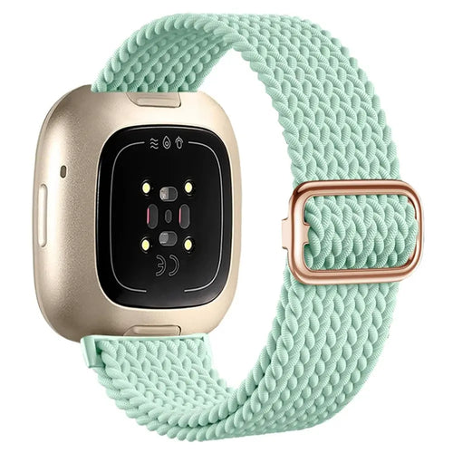 Fitbit Versa 3 Adjustable Woven Strap (Aqua)