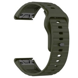 Bracelet silicone outdoor Garmin Instinct 3 - 45mm (vert armée)