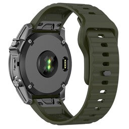 Bracelet silicone outdoor Garmin Instinct 3 - 45mm (vert armée)