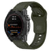 Bracelet silicone robuste Garmin Fenix 3 (vert armée)