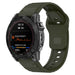 Bracelet silicone robuste Garmin Fenix 7 (vert armée)