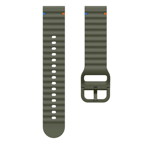 Bracelet silicone wave OnePlus Watch 3 (vert armée)