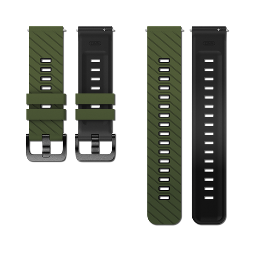 Bracelet twill sport Polar Street X (vert militaire/multicolore)