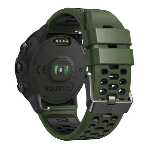 Universal 24mm Sport Buckle Strap (Green/Black)