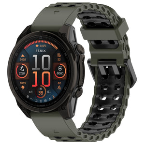 Garmin Fenix E Wave Sport Strap (Green/Black)