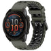 Bracelet sport ondulé Garmin Instinct 2x (vert/noir)