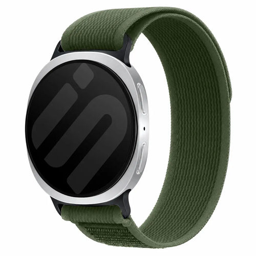 Bracelet nylon trail Samsung Galaxy Watch 8 - 40mm (vert militaire)