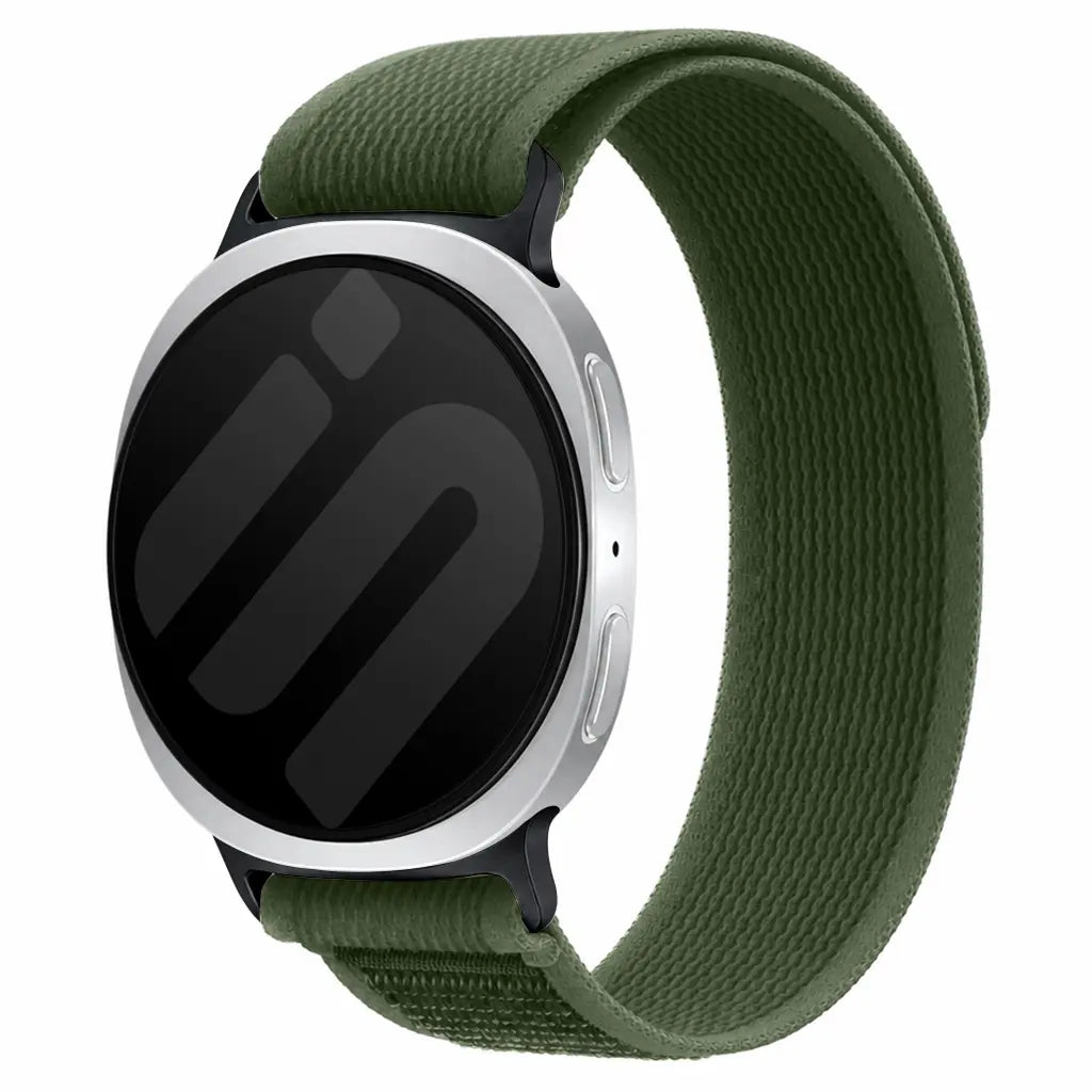 Bracelet nylon trail Samsung Galaxy Watch 8 - 40mm (vert militaire)