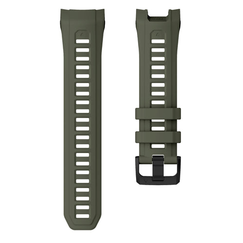 Bracelet silicone 'perfect fit' Garmin Instinct 3 - 50mm (vert armée)