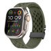 Bracelet silicone air avec P-buckle pour Apple Watch (vert armée)