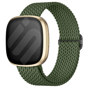 Fitbit Versa 3 Adjustable Woven Strap (Army Green)