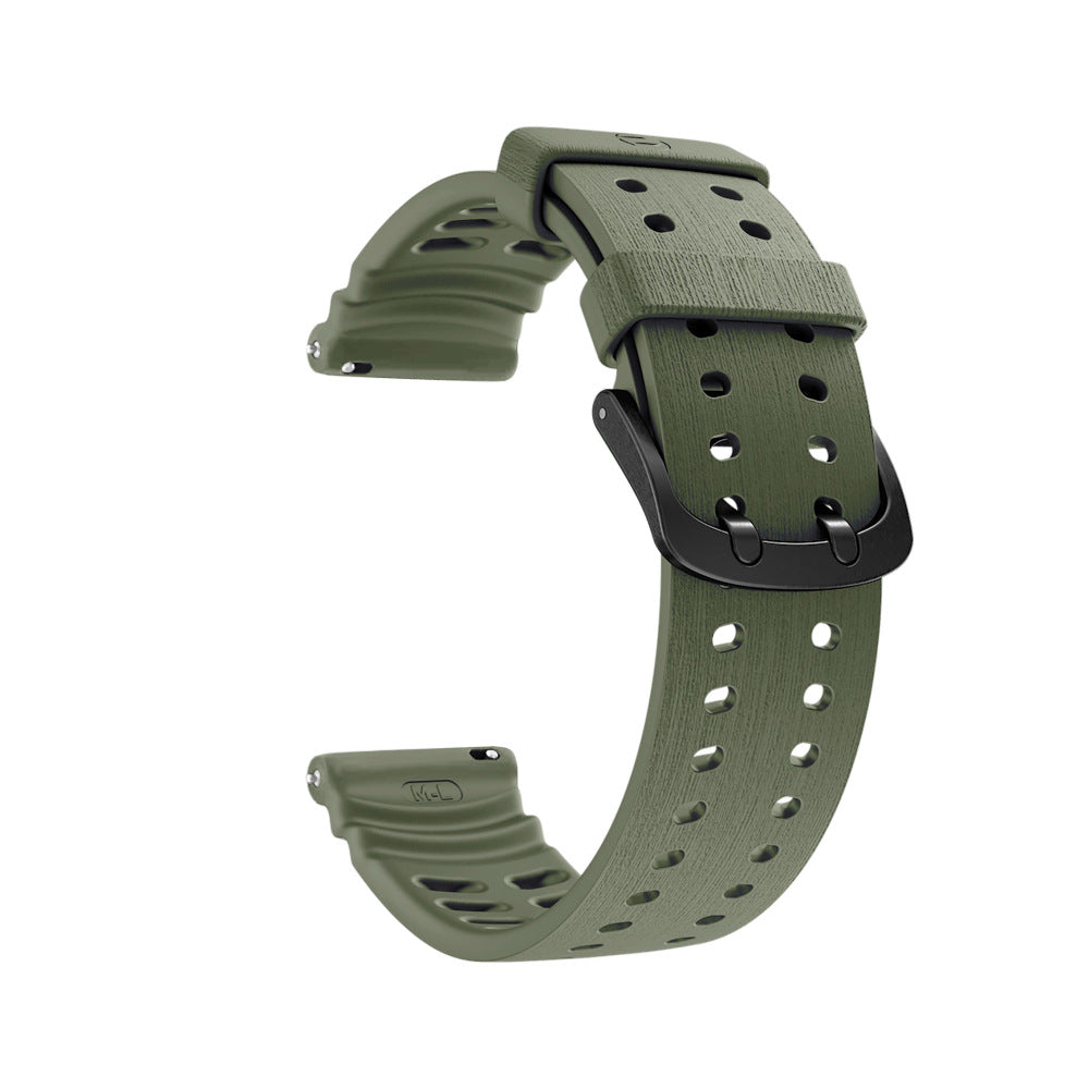 Bracelet silicone grain Polar Vantage V3 (vert armée)