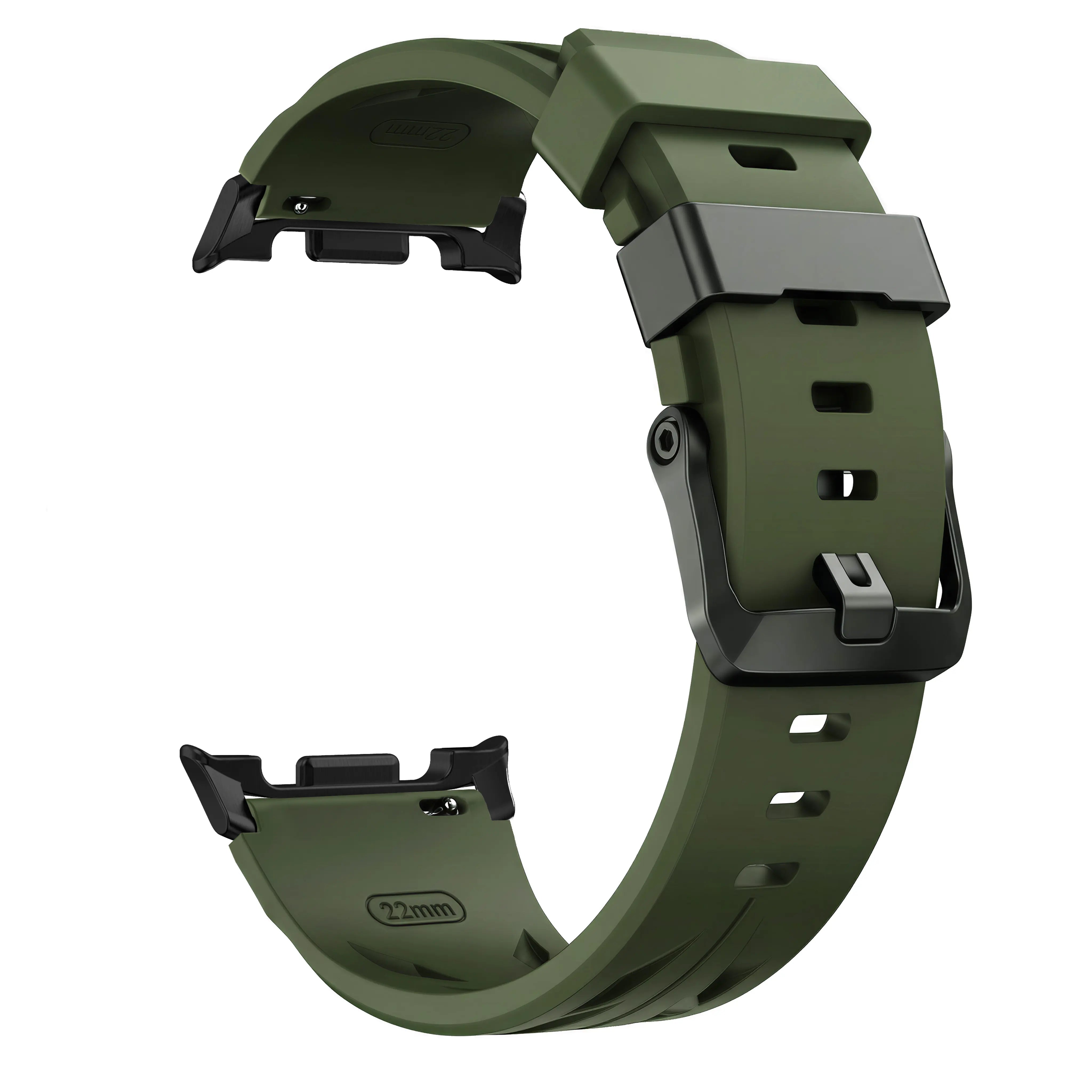 Bracelet silicone race Samsung Galaxy Watch 8 Classic (vert militaire)
