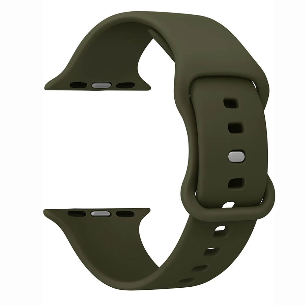 Bracelet Apple Watch silicone (vert armee)