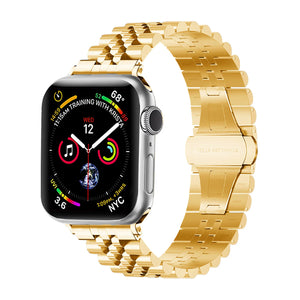 Bracelet acier Apple Watch Jubilé (or)