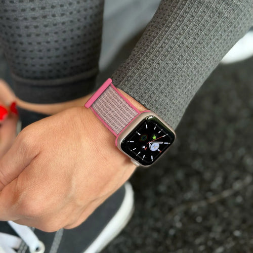 AW Nylon loop band roze
