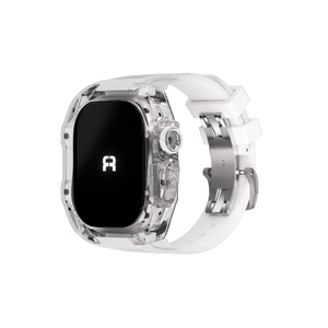 Reqior Boîtier en polymère avec bracelet en caoutchouc Apple Watch 45mm (transparente)