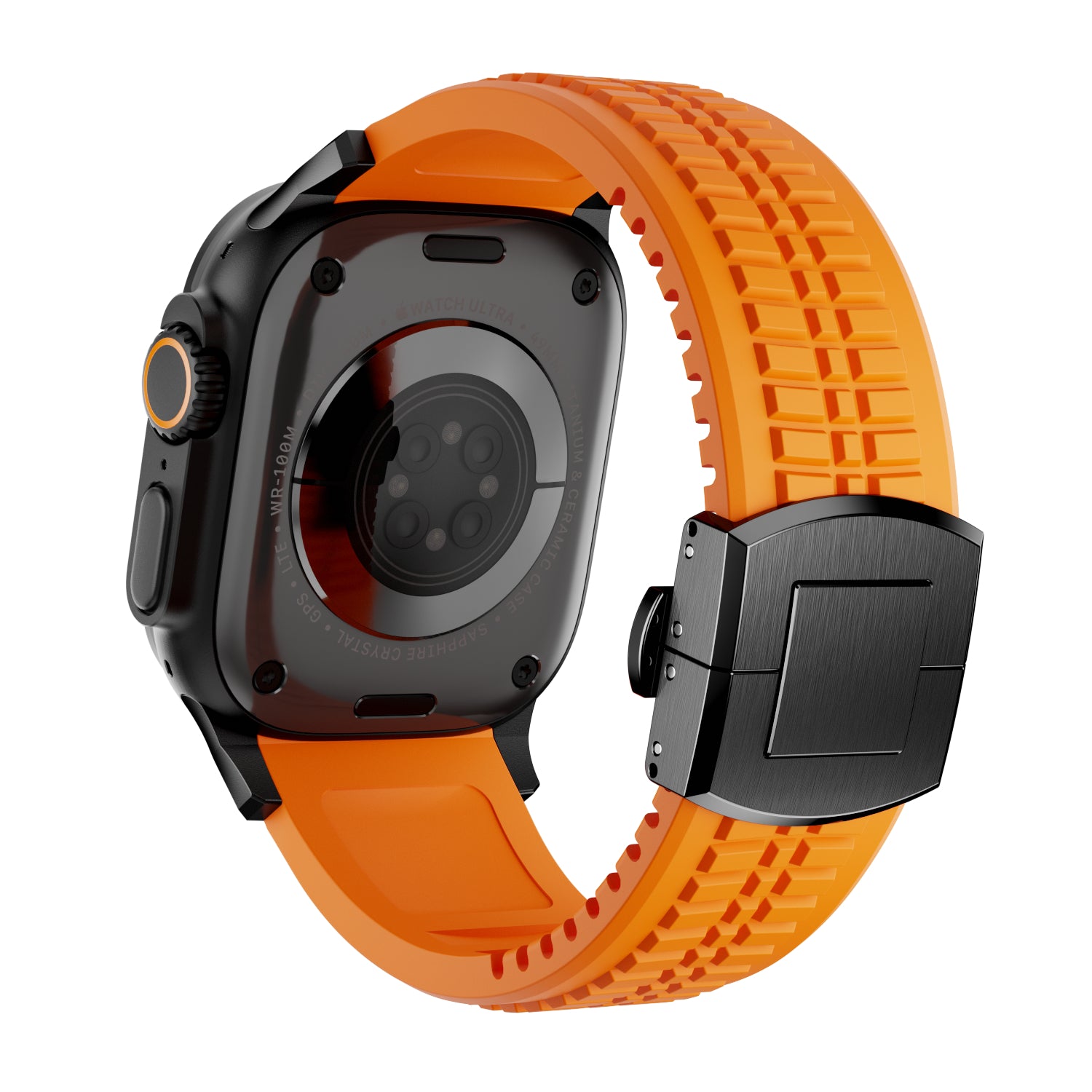 Apple Watch Premium Silicone Strap (Orange)