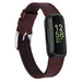 Bracelet cuir Fitbit Inspire 3 (marron foncé)