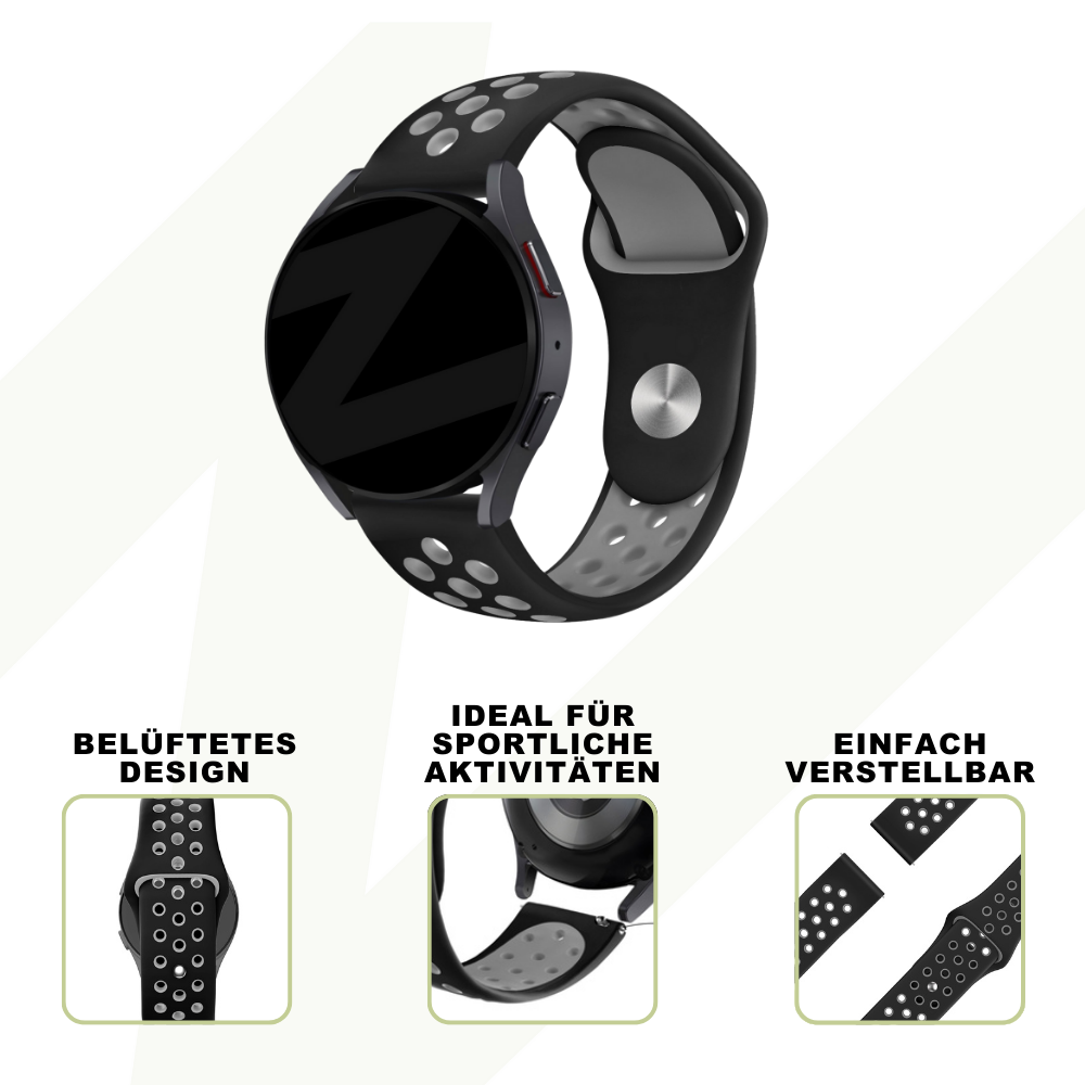 Bandz Bracelet sport 'Deluxe' Coros Apex 2 (noir/gris)