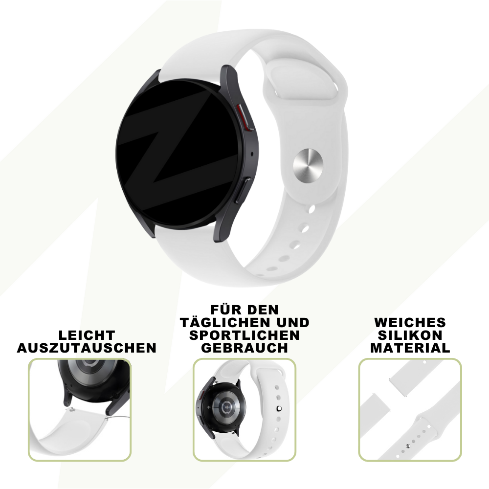 Bandz Coros Apex 42mm Sport Strap 'Deluxe' (White)