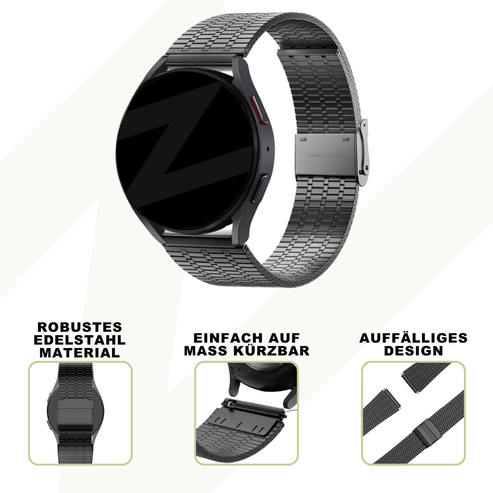 Bandz Bracelet acier réglable Coros Apex 2 (noir)