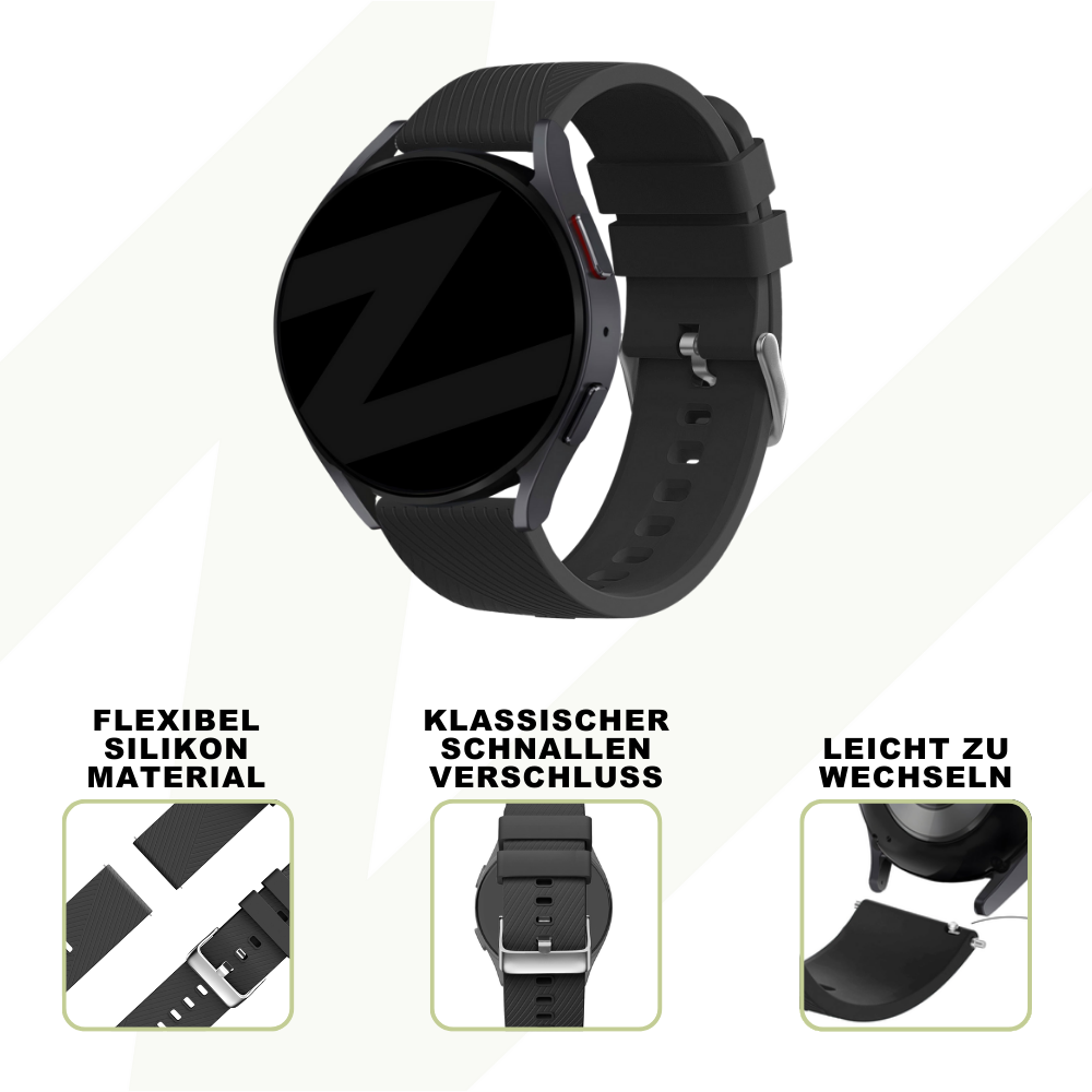 Bandz Bracelet silicone 'Deluxe' Coros Apex 2 Pro (noir)