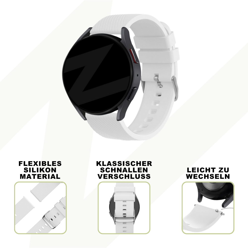 Bandz Coros Pace 3 Silicone Strap 'Deluxe' (White)