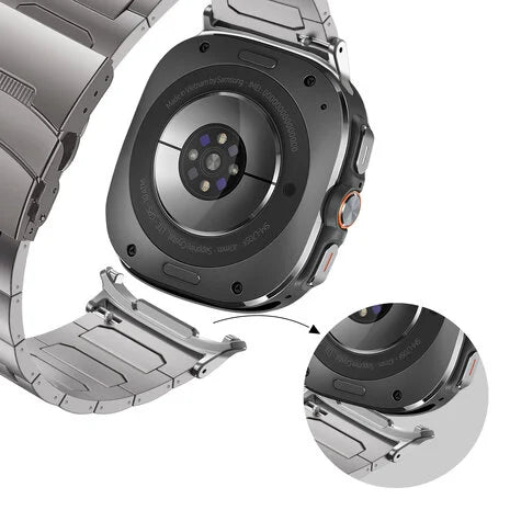 Bandz Samsung Galaxy Watch Ultra 2 Titanium Strap 'Deluxe' (Titanium)