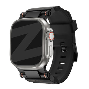 Bandz Bracelet silicone 'Explorer' Apple Watch (noir avec noir)