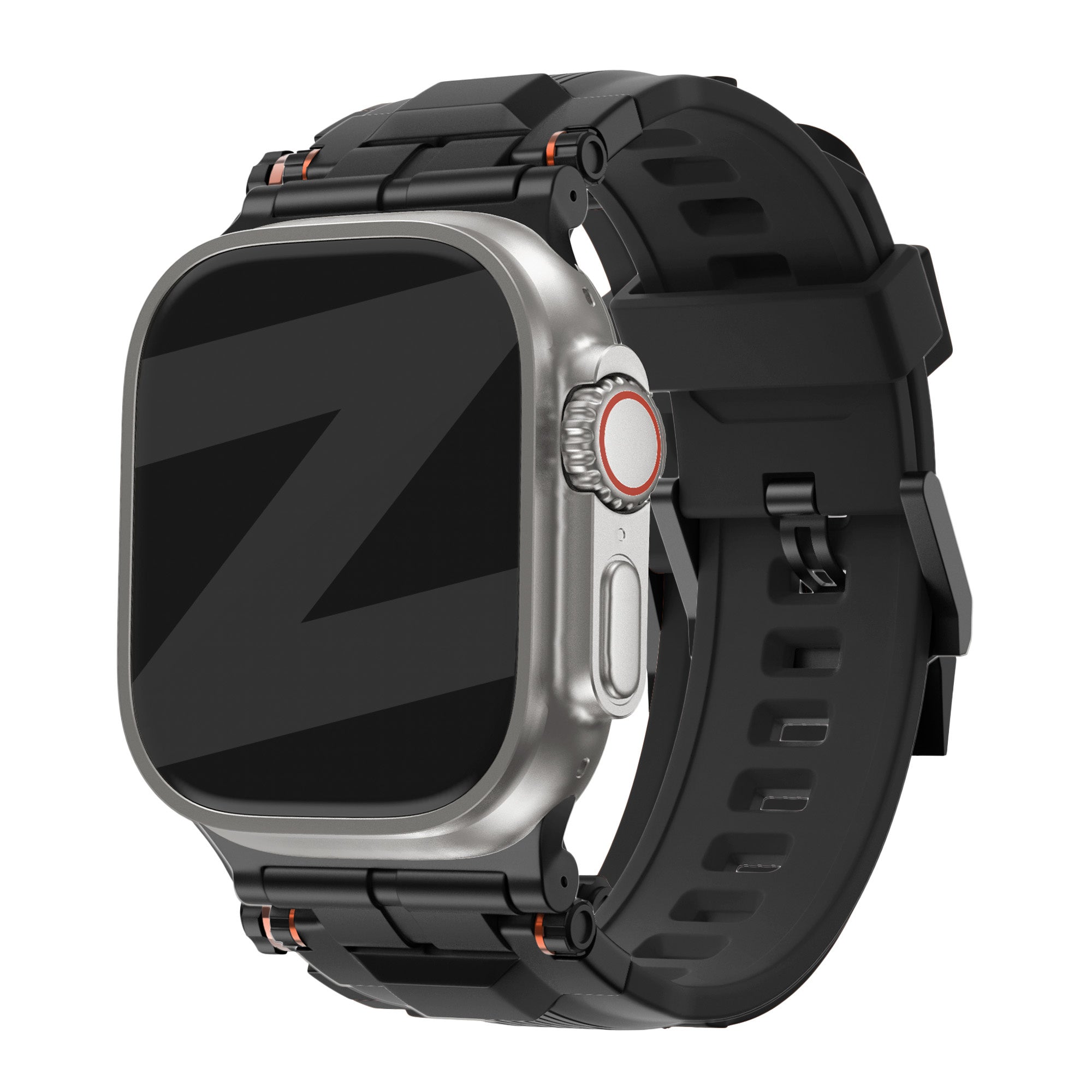 Bandz Bracelet silicone Liquid 'Explorer' Apple Watch (noir avec noir)