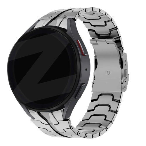 Bandz Samsung Galaxy Watch 6 40mm Steel Strap 'Iron' (Silver)