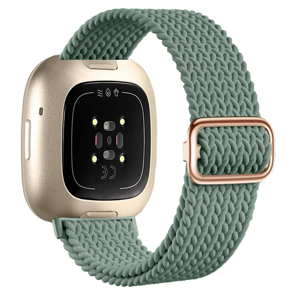 Fitbit Versa 3 Adjustable Woven Strap (Green)