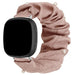 Fitbit Sense Scrunchie Strap (Dark Beige with Pearls)