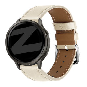 Bandz Bracelet cuir 'Deluxe' Garmin Venu 2s (beige)