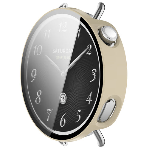 Coque PC avec verre Xiaomi Watch S4 - 41mm (beige)