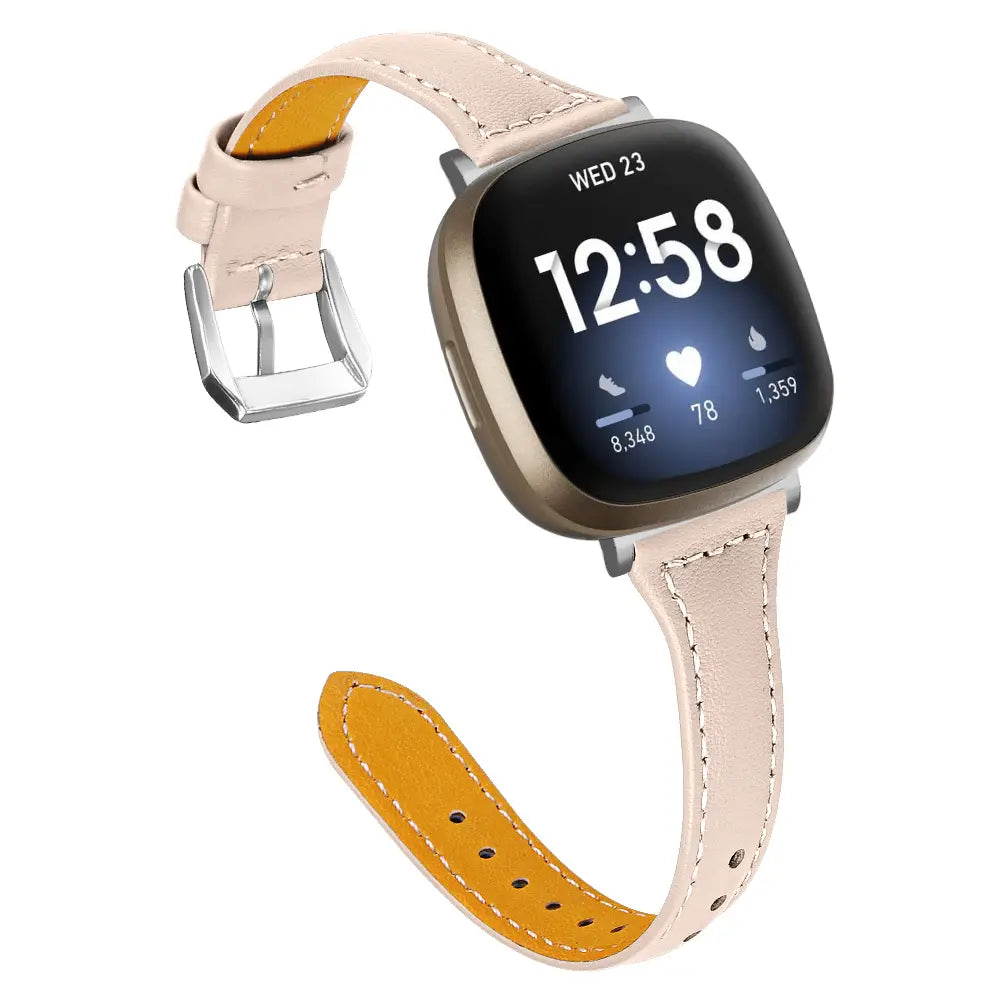 Slim Leather Strap, beige
