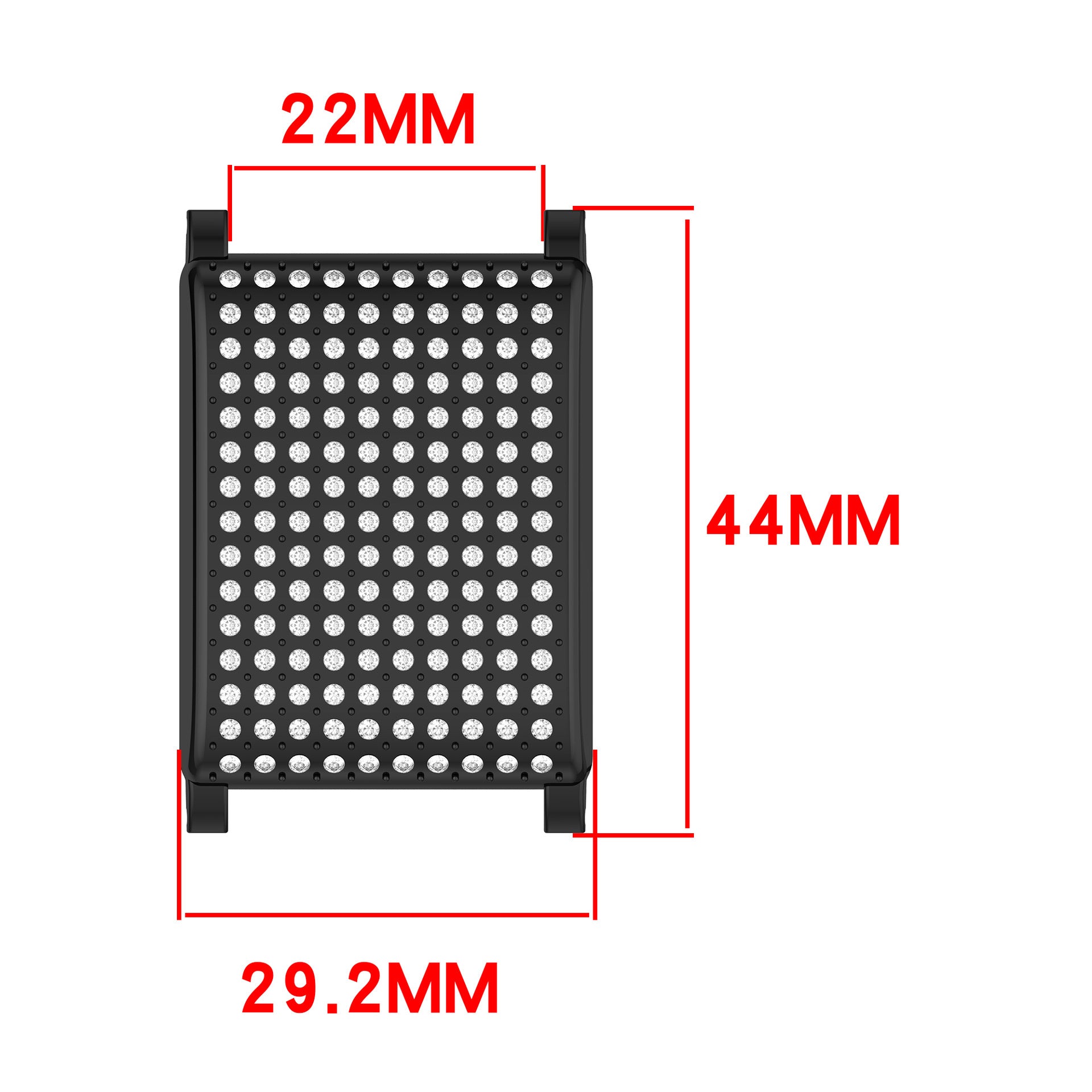 Coque résistant diamant Whoop (noir)