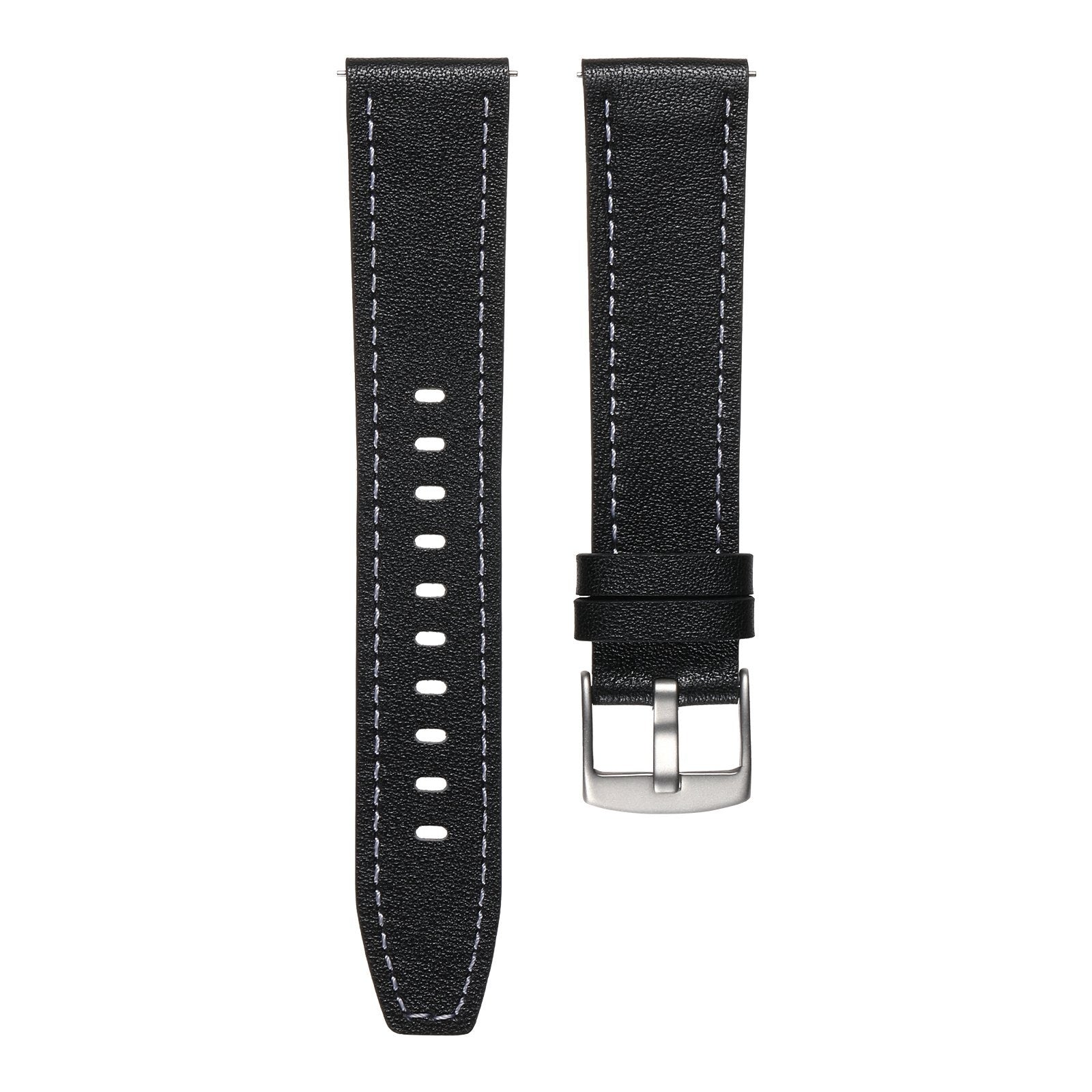 Bracelet cuir 'One Push' Huawei Watch GT 2 - 42mm (noir)